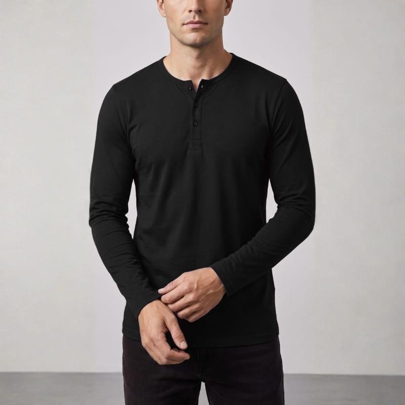 Calloway Long Sleeve Henley – Versatile Casual Top