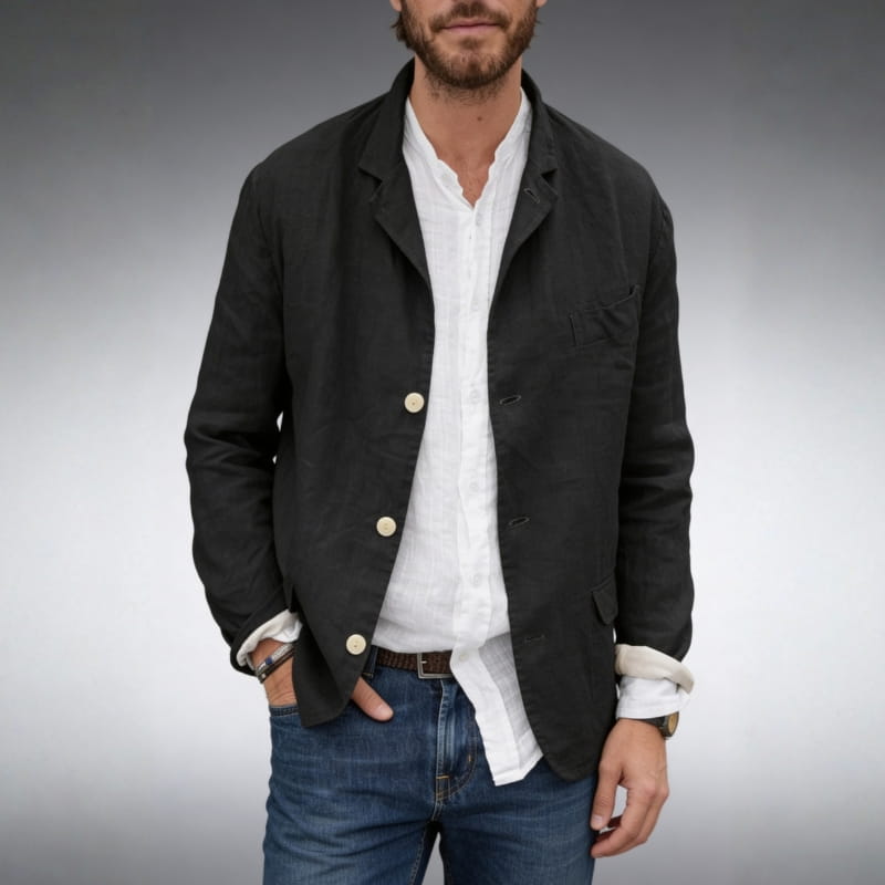 Mariano Relaxed Linen Summer Blazer – Lightweight Tailored Casual Jacket