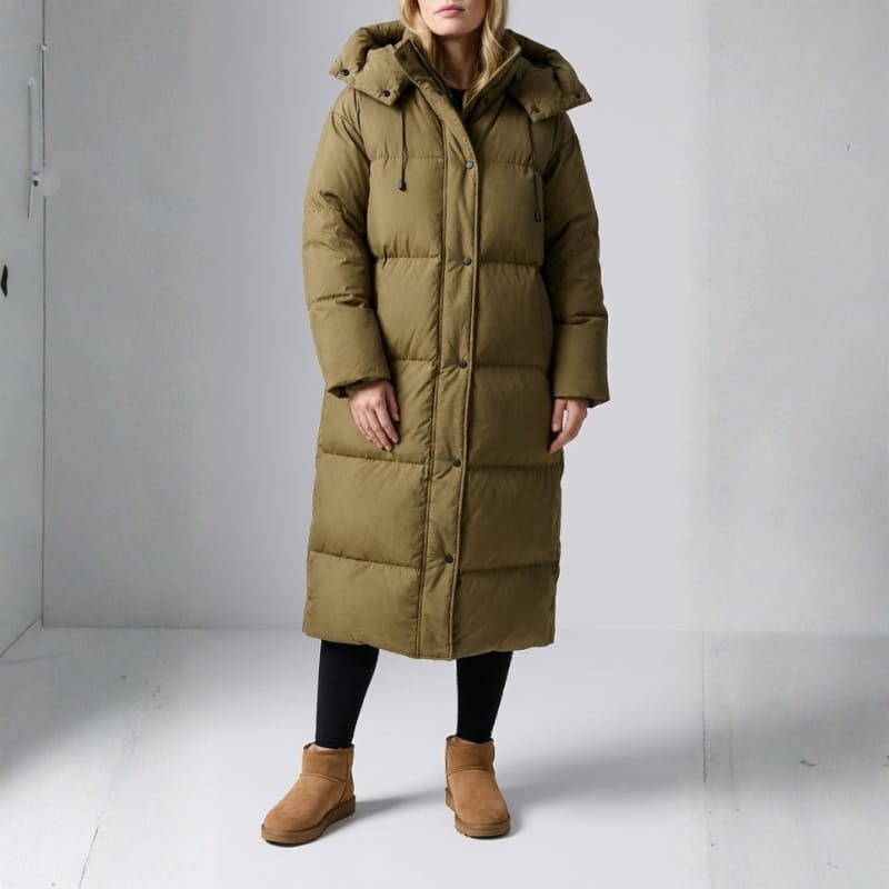 Aurora Long Puffer Coat – Women’s Insulated Winter Jacket