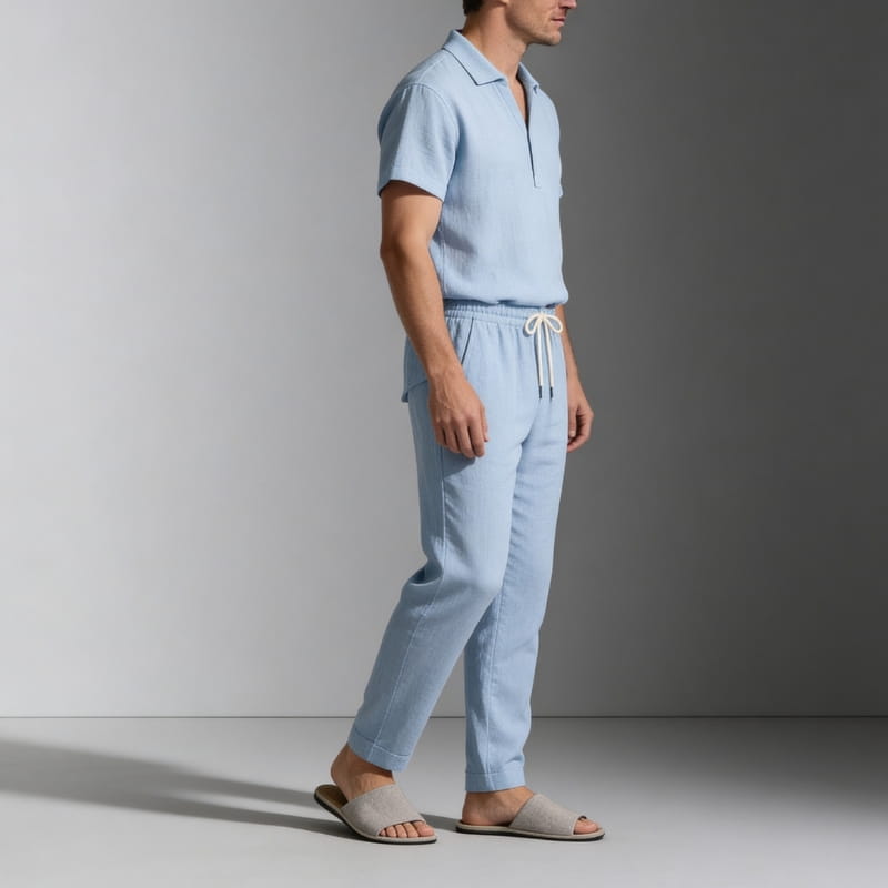 Javier Linen Blend Lounge Set – Lightweight Casual Ensemble