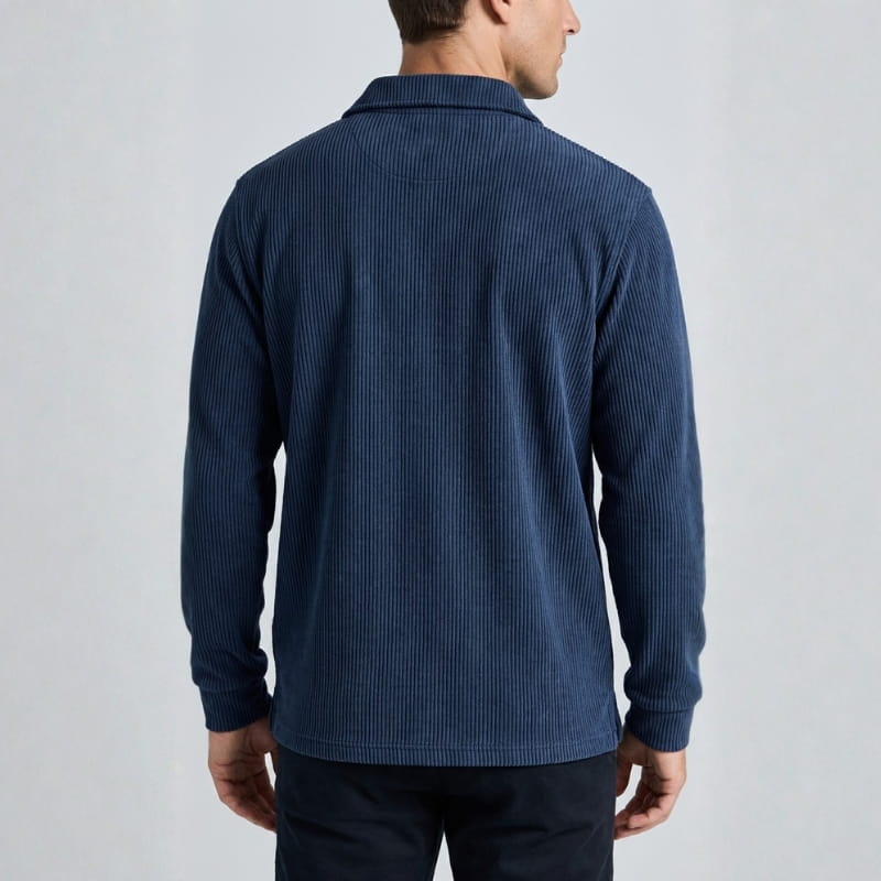 Lucien Corduroy Quarter Zip Polo Shirt – Soft Premium Layering Top
