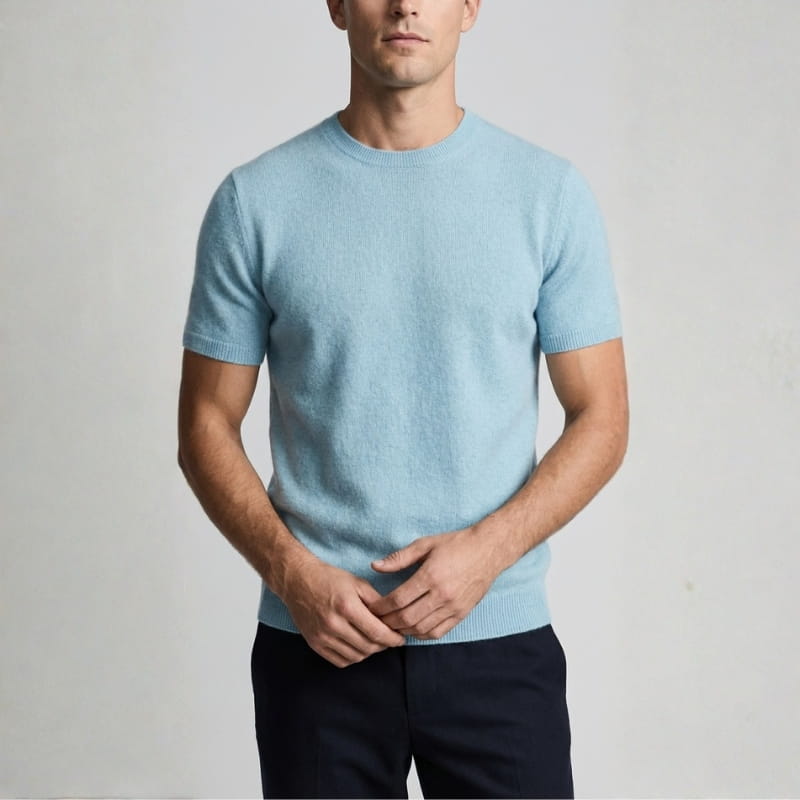 Carson Cashmere Luxe Tee – Lightweight Everyday Knitwear