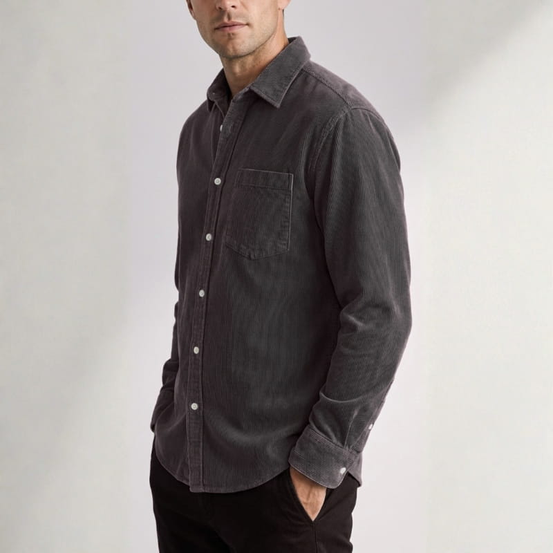 Briar Men's Corduroy Overshirt – Soft Cotton Shirt Jacket