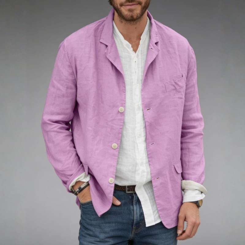 Mariano Relaxed Linen Summer Blazer – Lightweight Tailored Casual Jacket