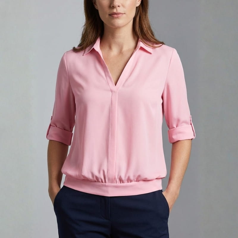 Francesca Silk-Look Relaxed Blouse – Lightweight Luxe Everyday Top