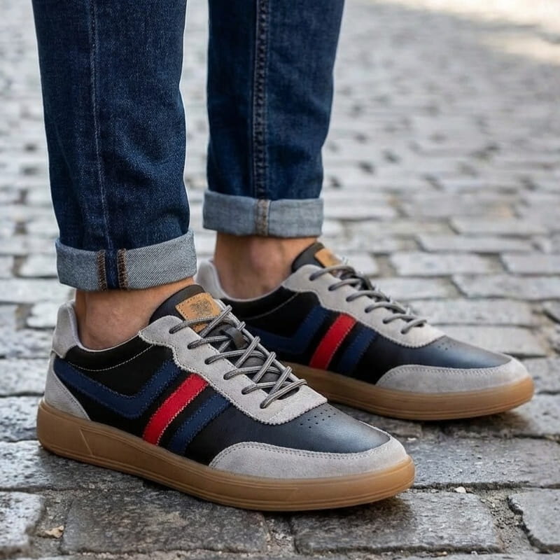 Valerno Retro Court Sneakers