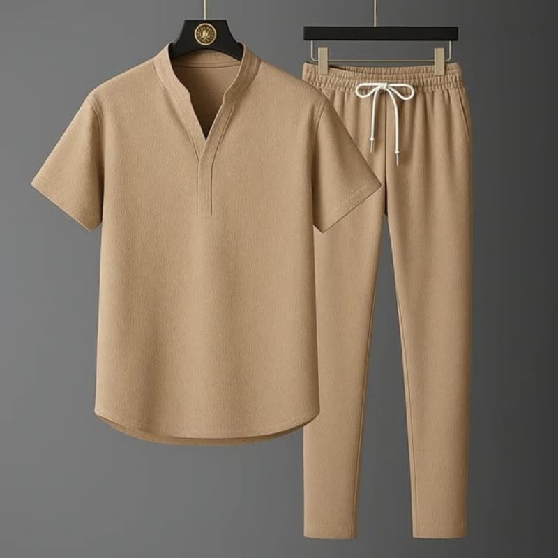 Javier Linen Blend Lounge Set – Lightweight Casual Ensemble