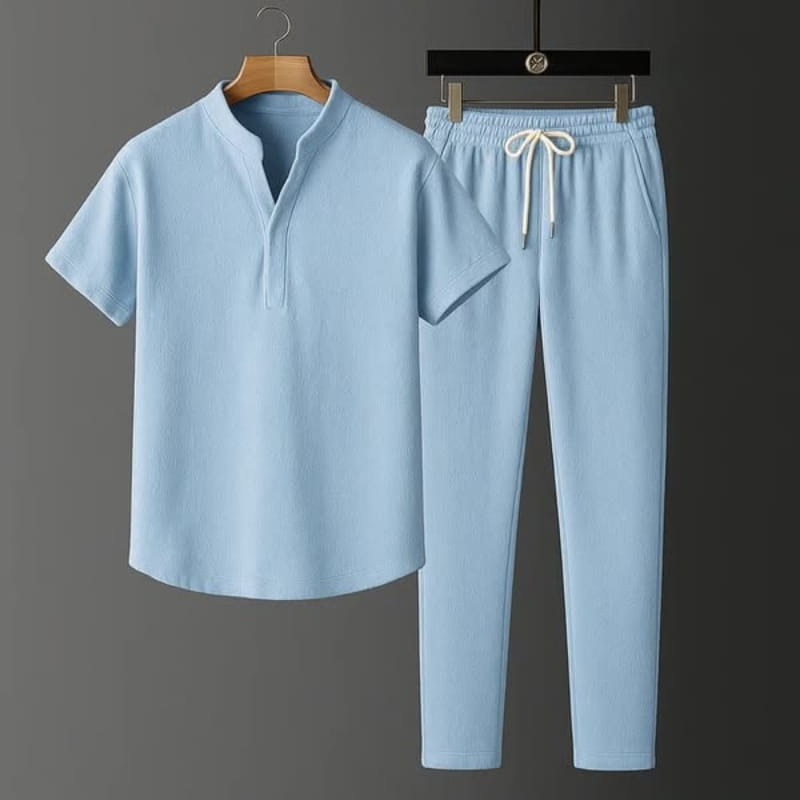 Javier Linen Blend Lounge Set – Lightweight Casual Ensemble