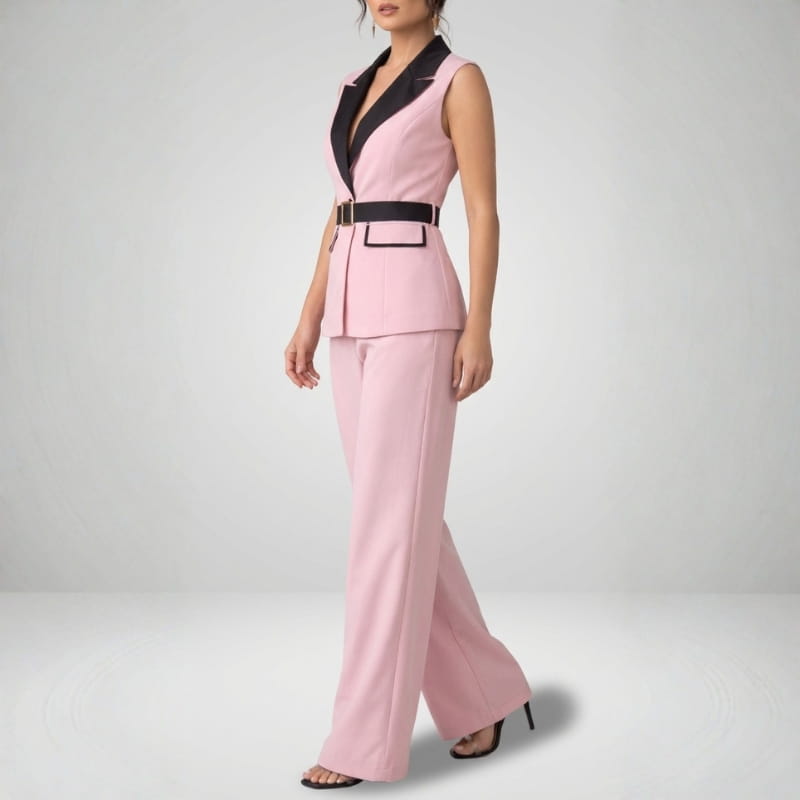 Valencia Women's Tailored Blazer and Trouser Set – Two Piece Power Suit