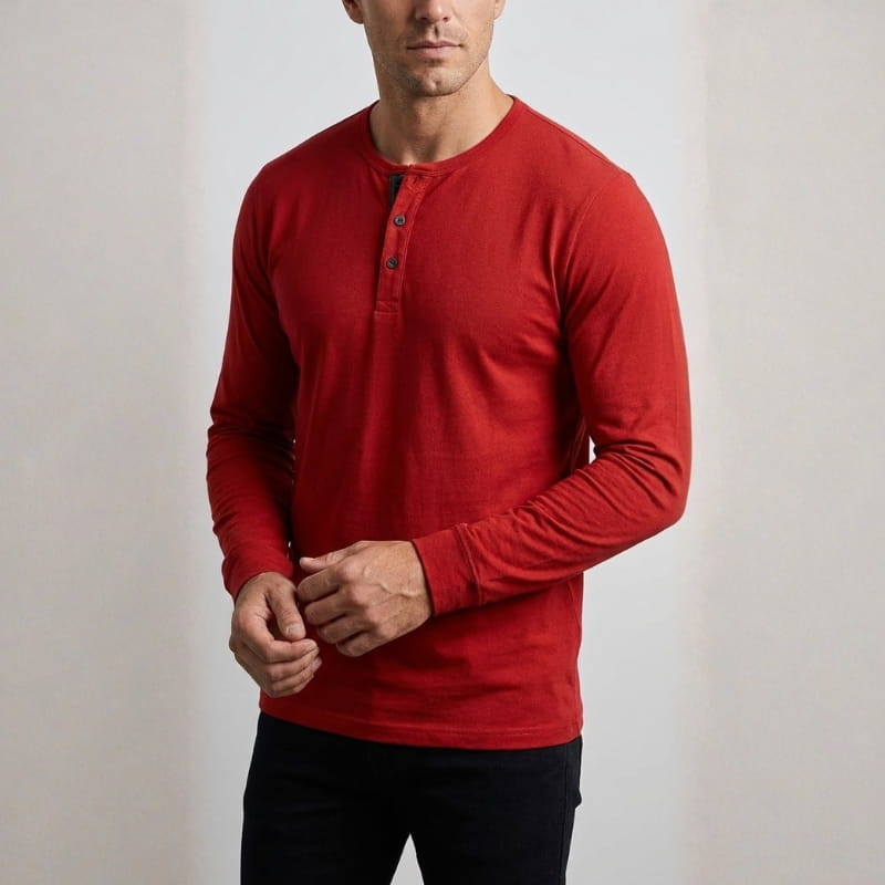 Calloway Long Sleeve Henley – Versatile Casual Top