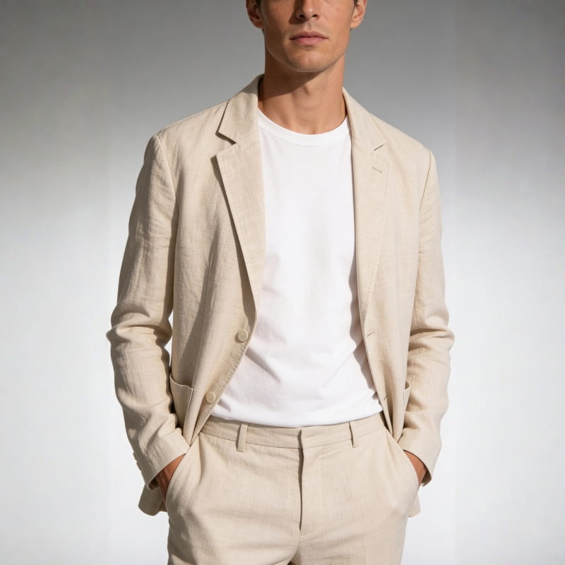 Lorenzo Amalfi Linen Blazer – Lightweight Breathable Summer Blazer