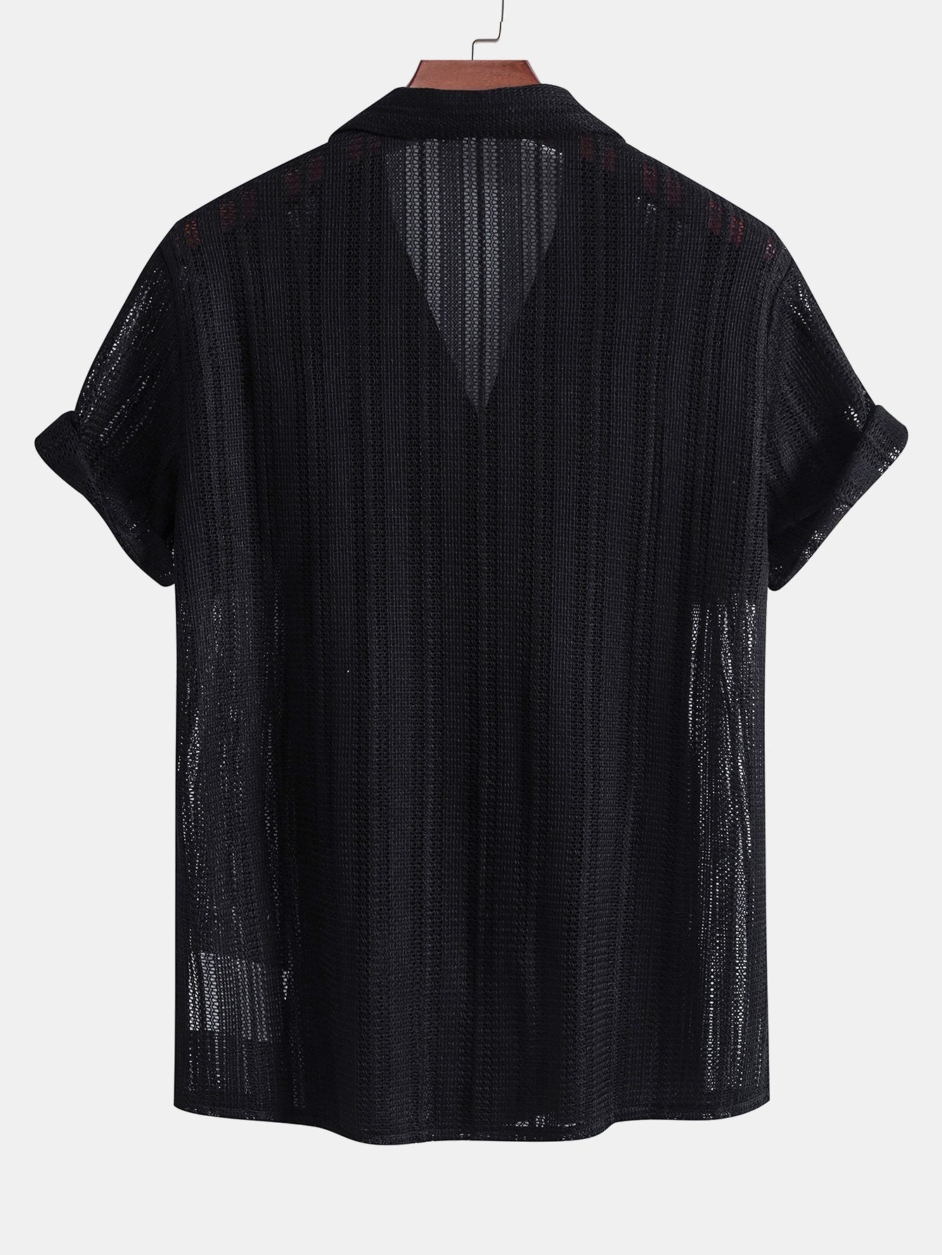 Caleb Men's Summer Shirt Set – Textured Cotton Blend for Laid-Back Style