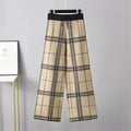 Kingston Plaid Wide-Leg Trousers