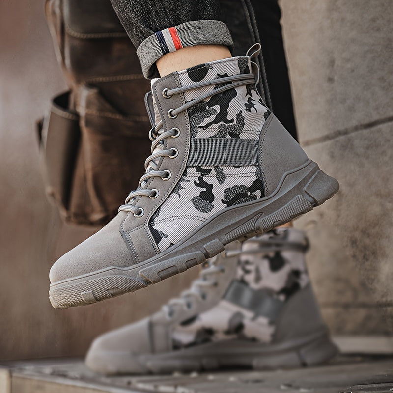 Alpha Men’s Camo Boots – Military-Grade All-Terrain Combat Boots