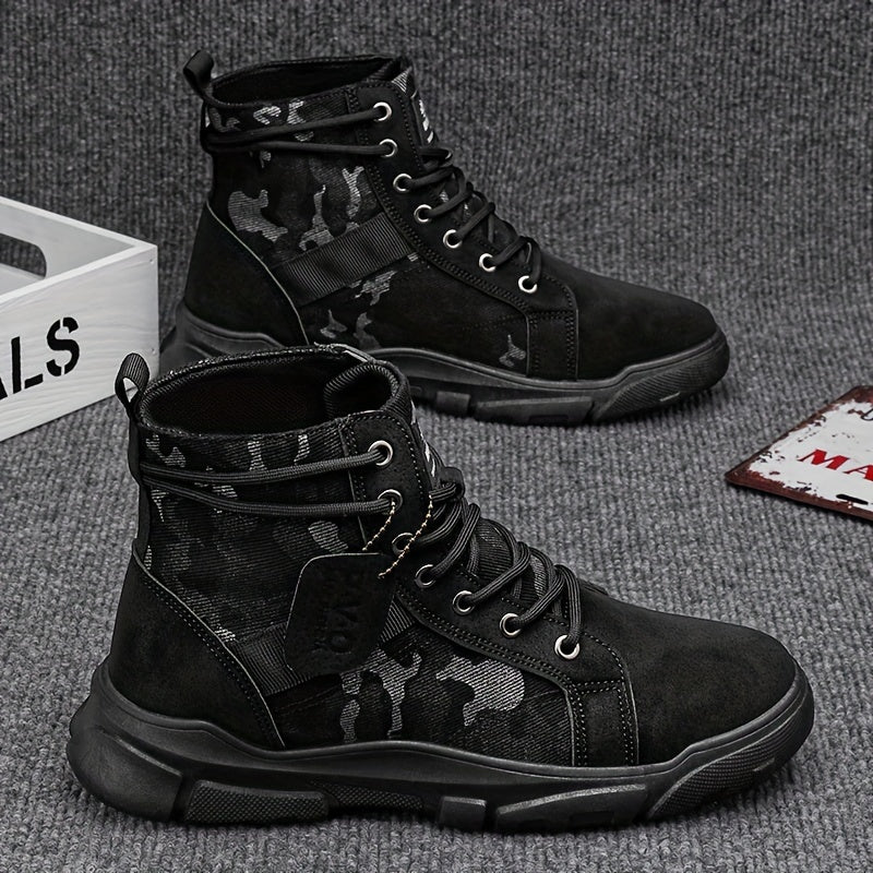 Alpha Men’s Camo Boots – Military-Grade All-Terrain Combat Boots