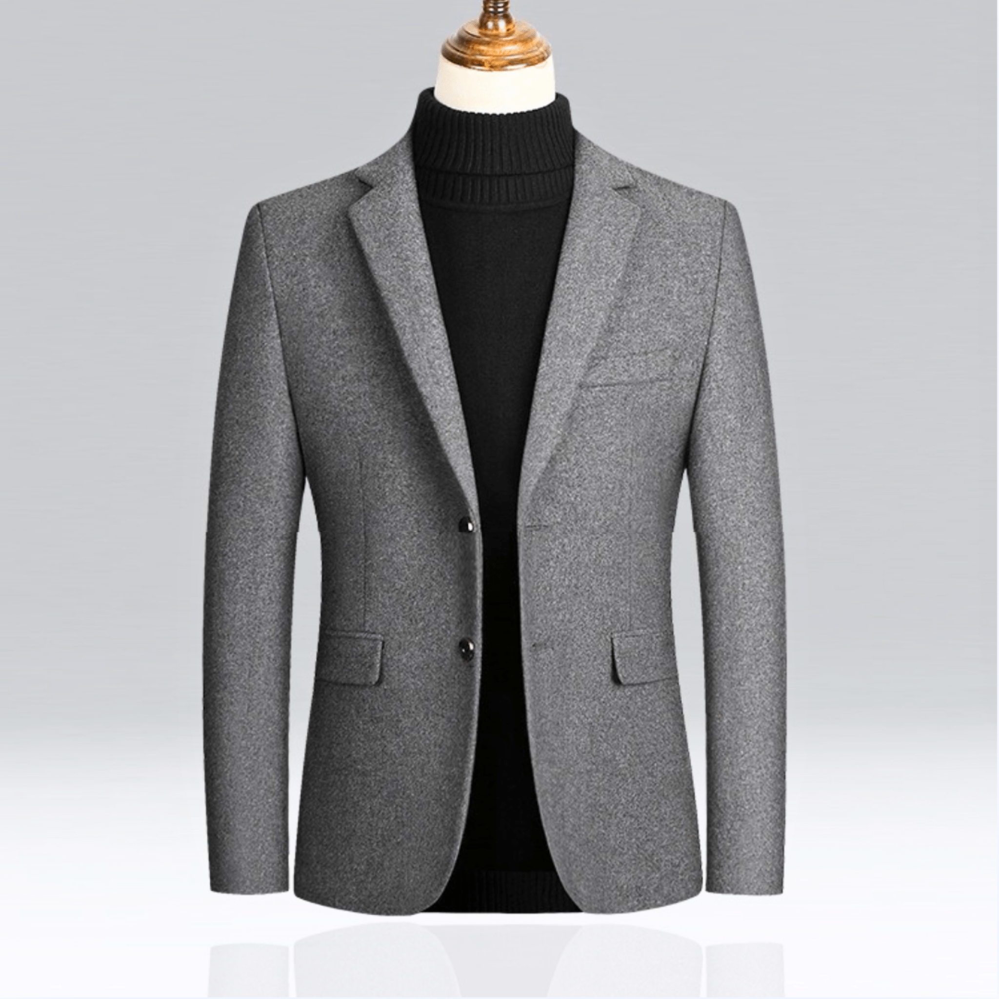 Duran Men’s Wool Blazer – Tailored Fit Sport Jacket with Sleek Lining & Front Pockets