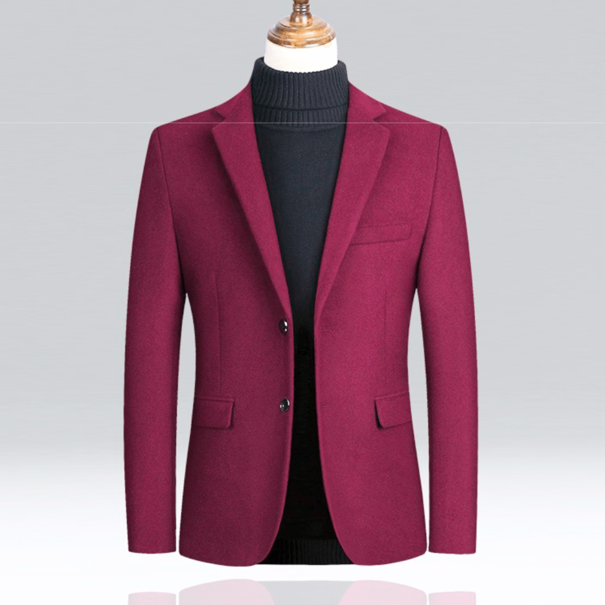 Duran Men’s Wool Blazer – Tailored Fit Sport Jacket with Sleek Lining & Front Pockets