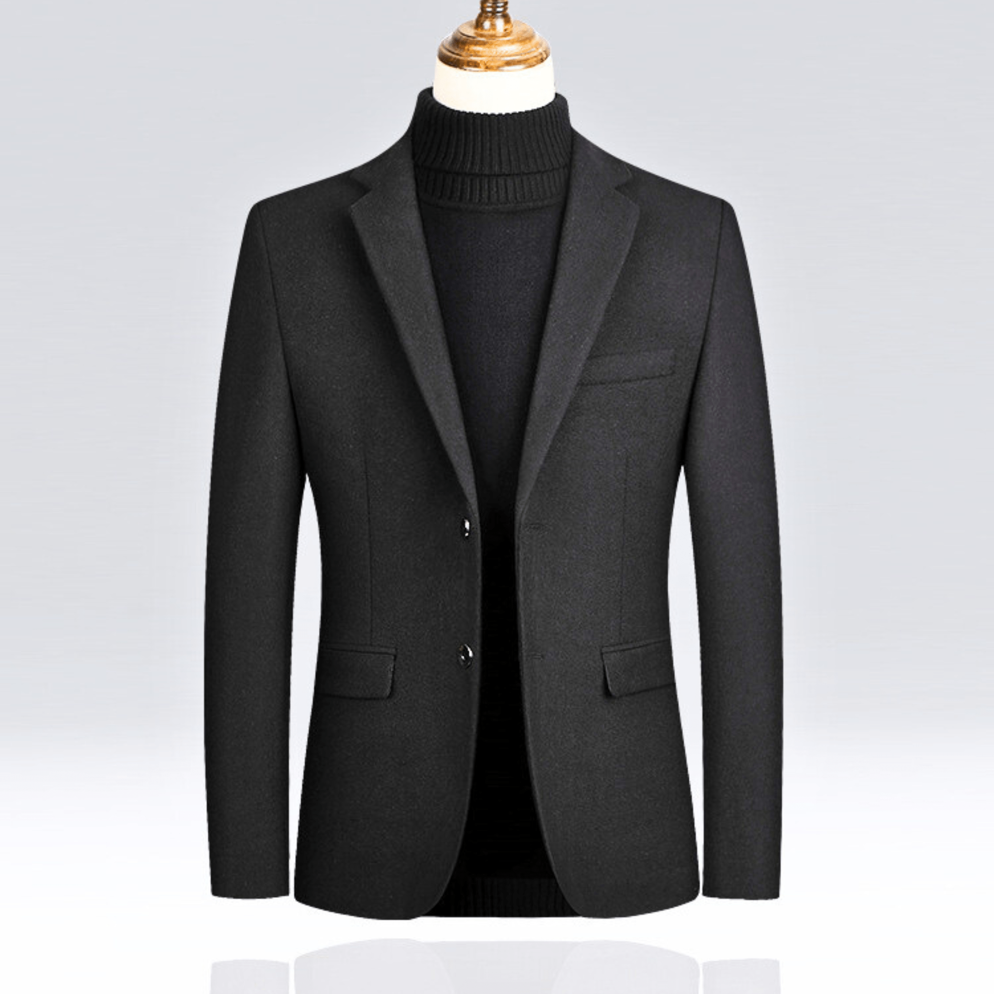 Duran Men’s Wool Blazer – Tailored Fit Sport Jacket with Sleek Lining & Front Pockets