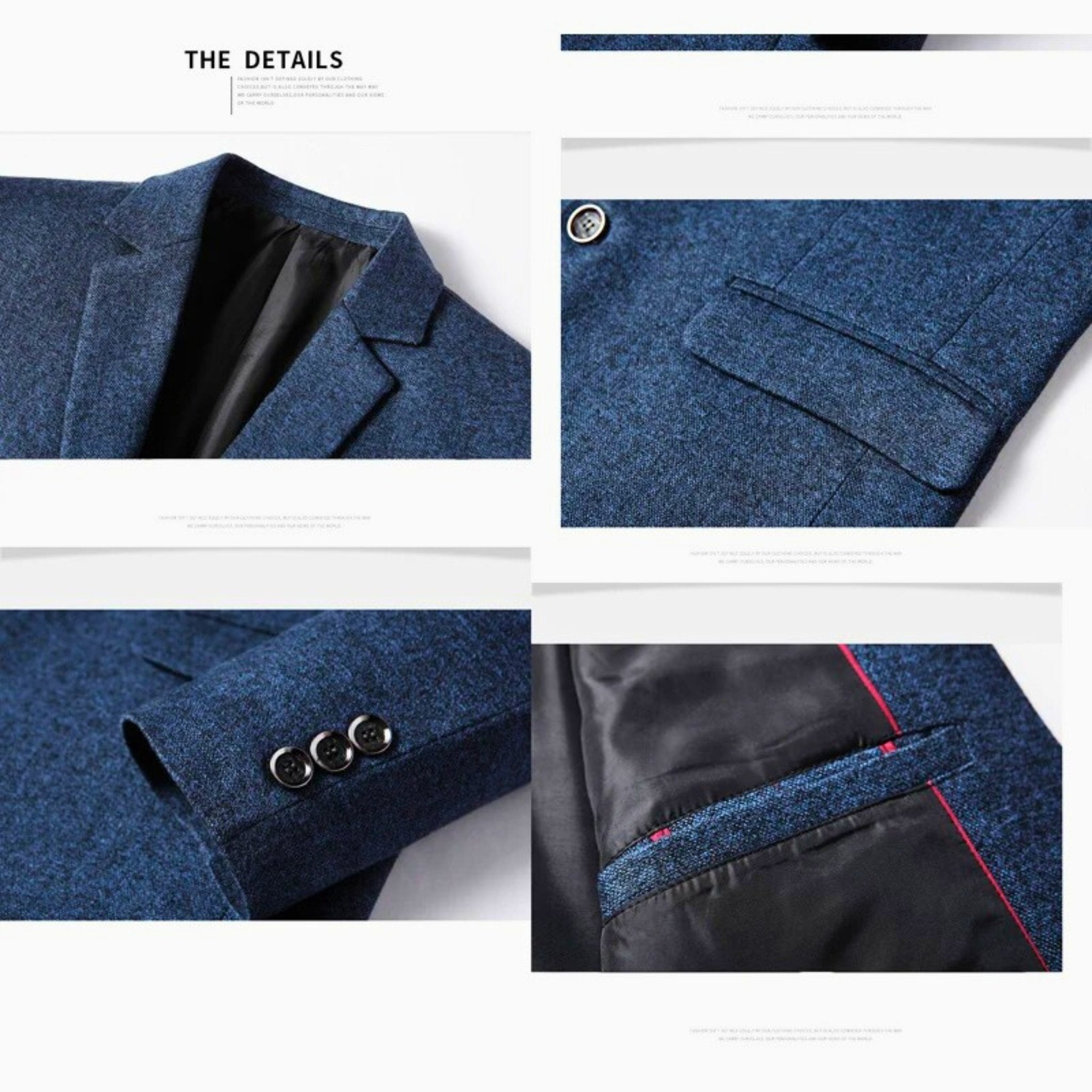 Soren Men’s Blazer Jacket – Tailored Fit Men's Sports Coats for Business & Formal Wear