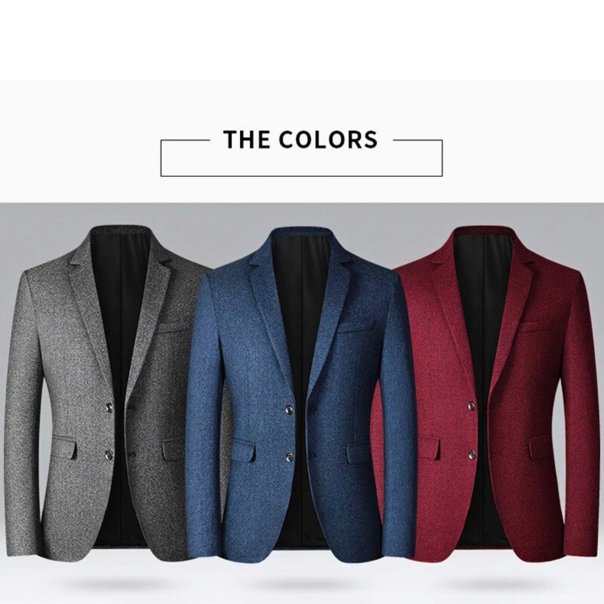 Soren Men’s Blazer Jacket – Tailored Fit Men's Sports Coats for Business & Formal Wear