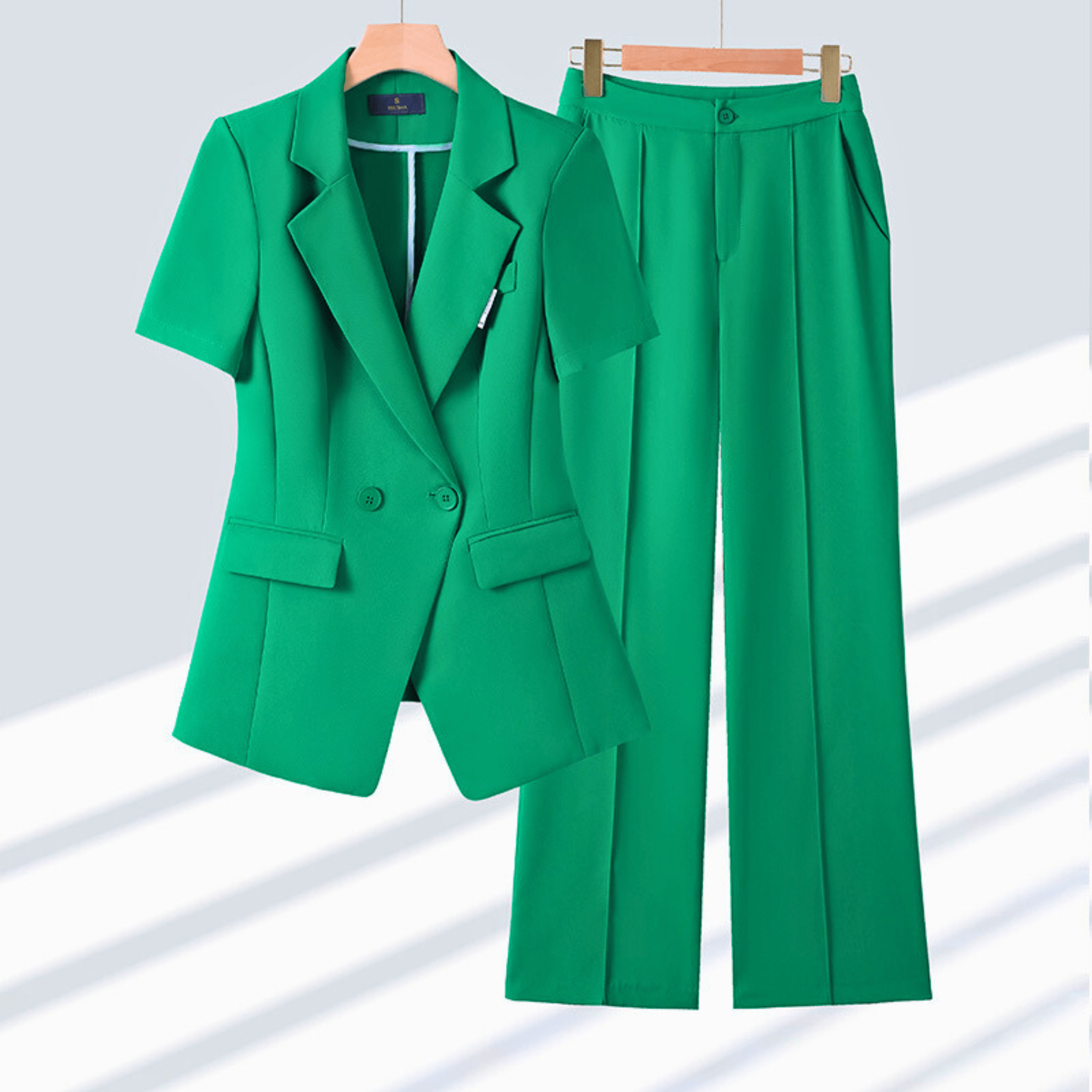 Mayflor Women’s Blazer Set – Tailored Blazer and Pants for Summer Elegance