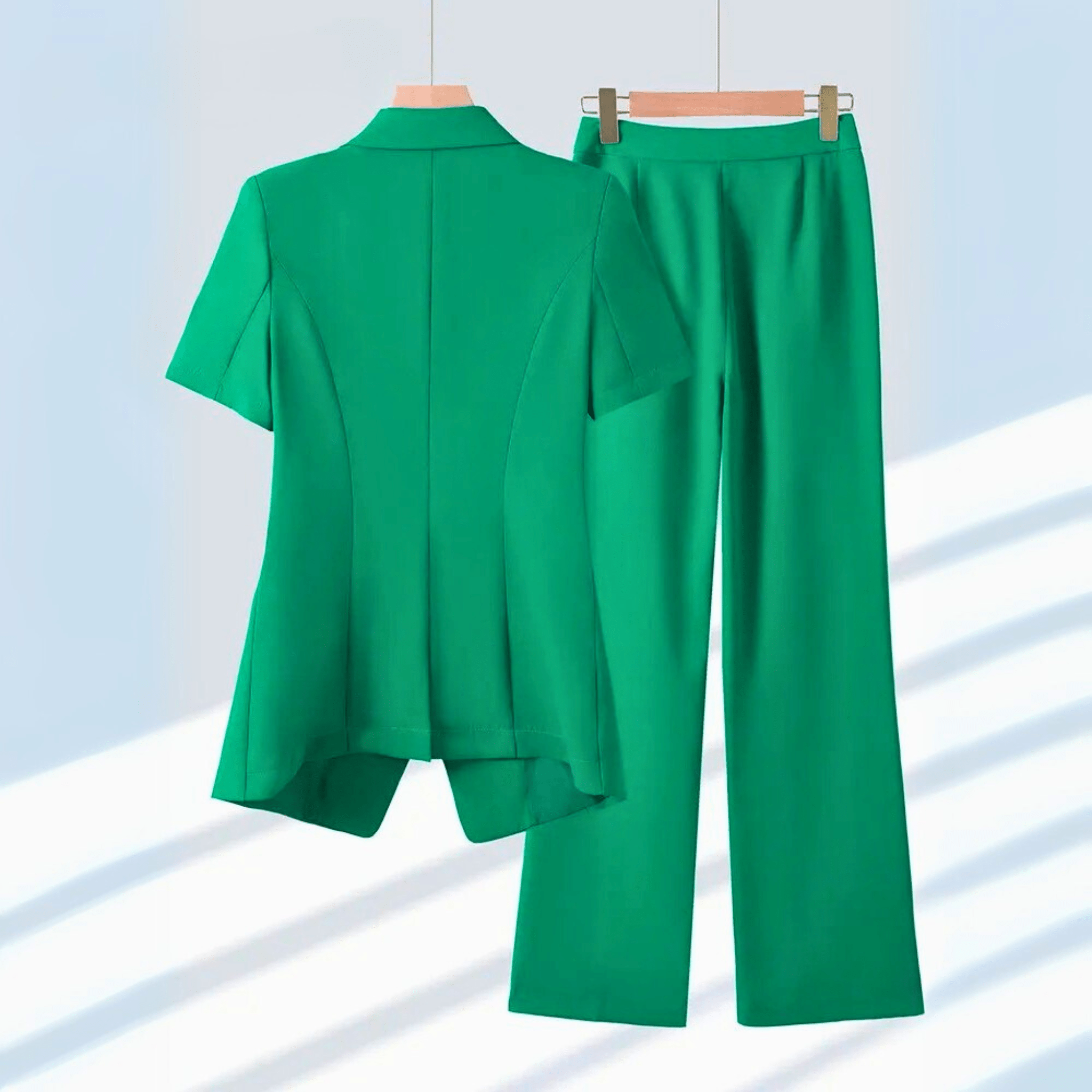 Mayflor Women’s Blazer Set – Tailored Blazer and Pants for Summer Elegance