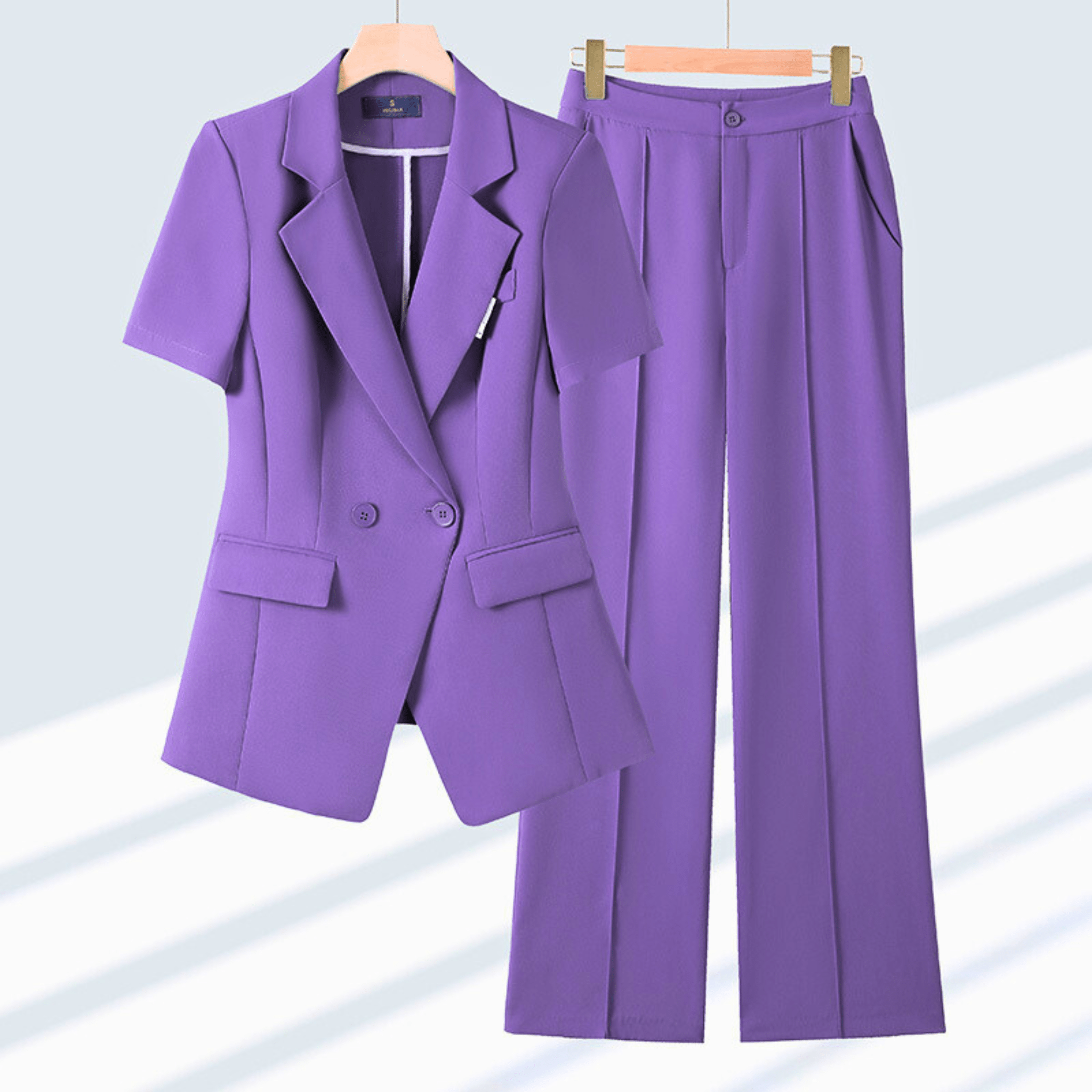Mayflor Women’s Blazer Set – Tailored Blazer and Pants for Summer Elegance