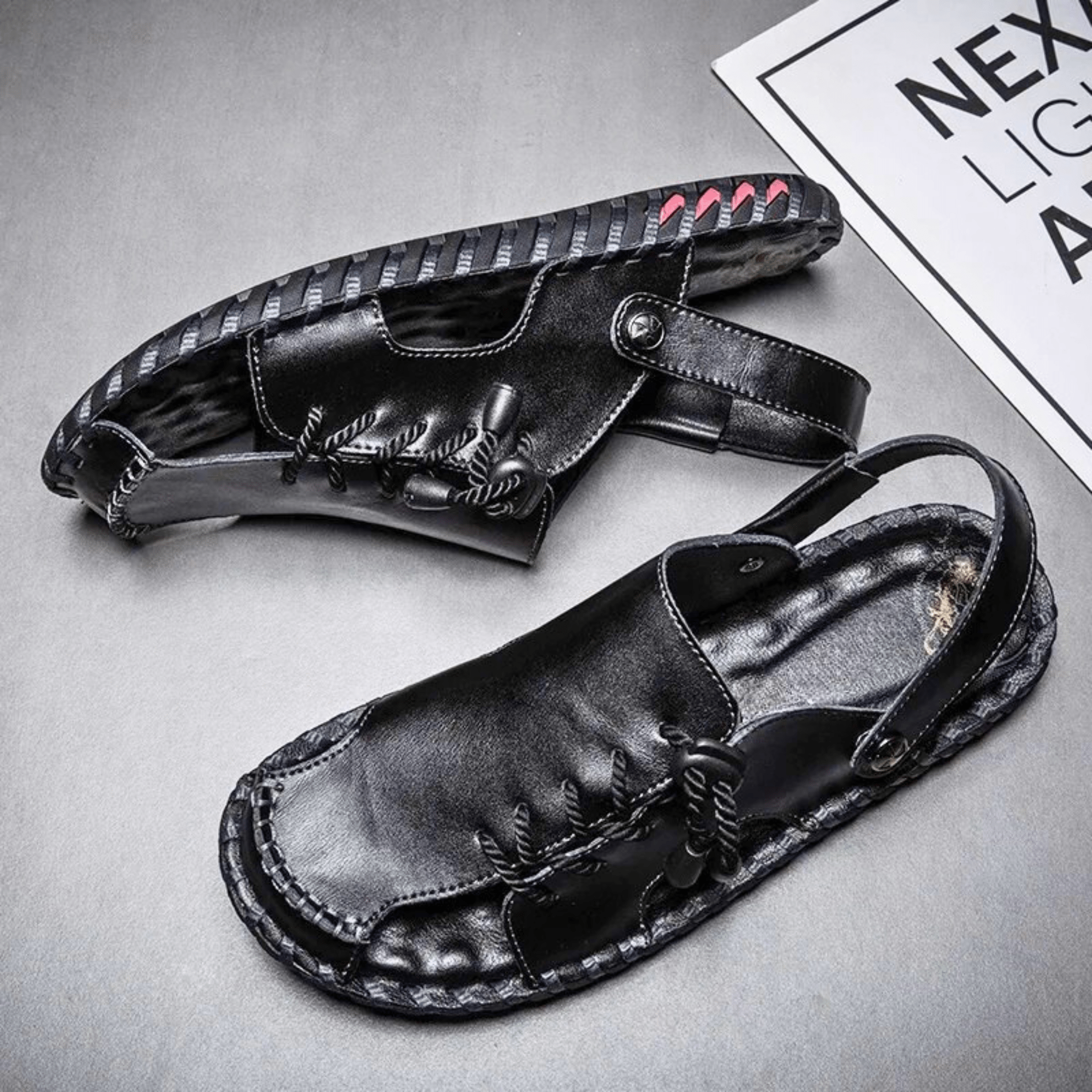 Dorian All-Terrain Quick-Lace Leather Sandals