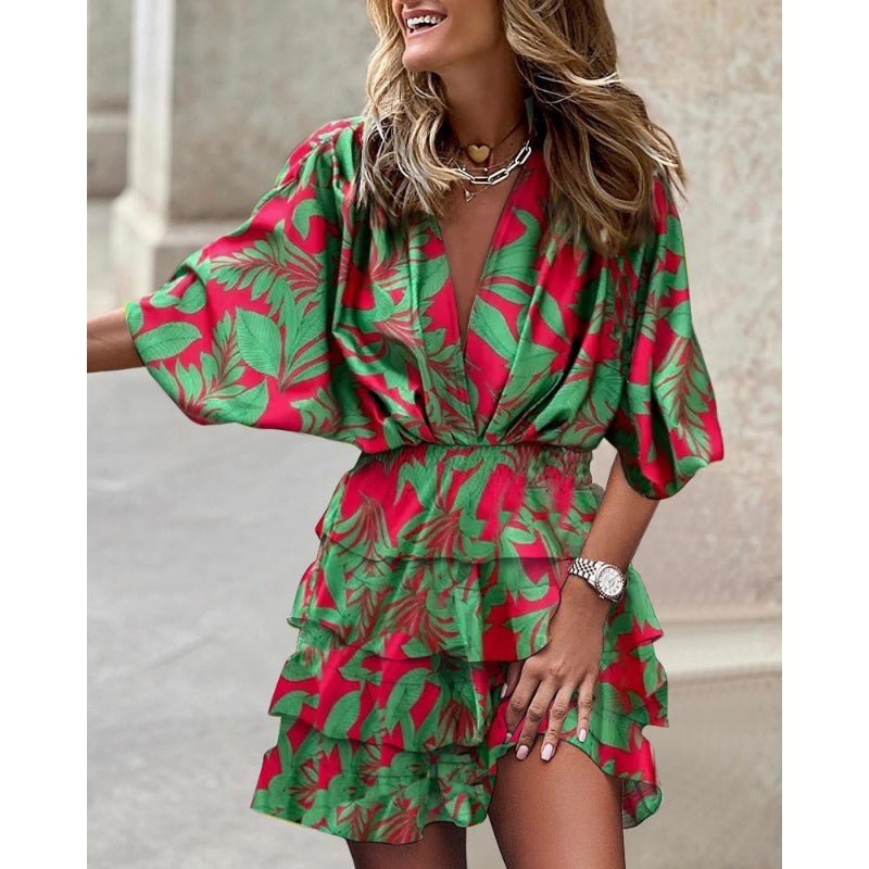 Venice Tropical Printed Sundress