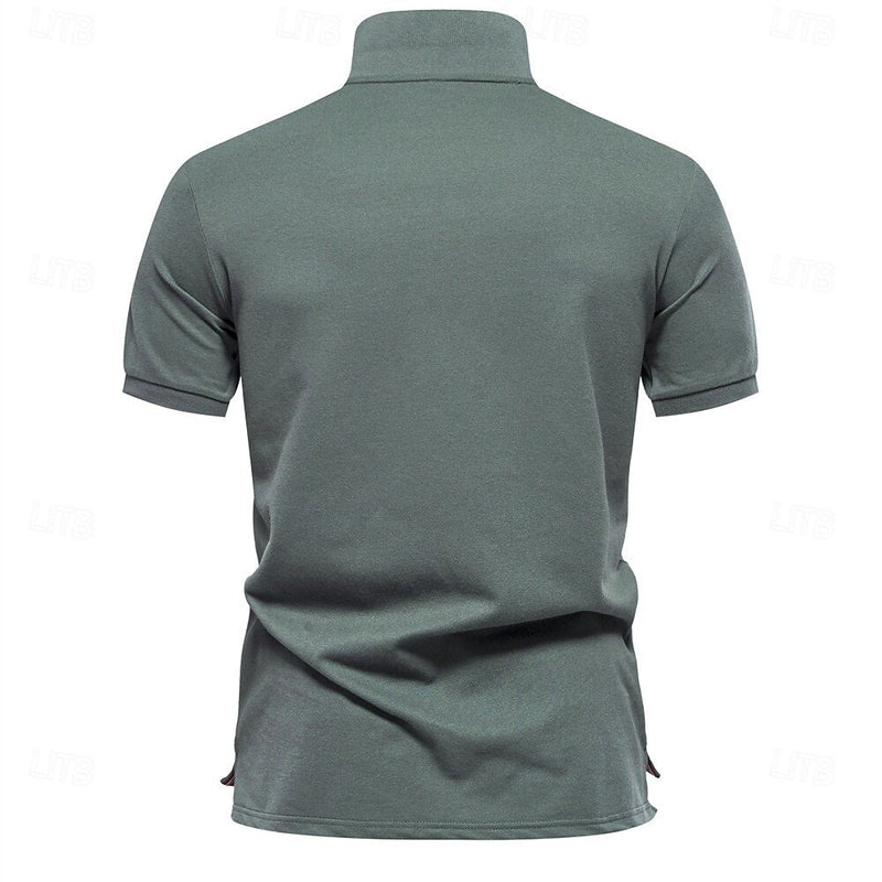 Elias Men's Floral Knit Polo Shirt