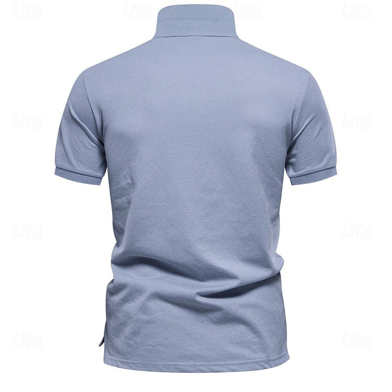 Elias Men's Floral Knit Polo Shirt