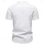 Jasper Cotton Band Collar Shirt