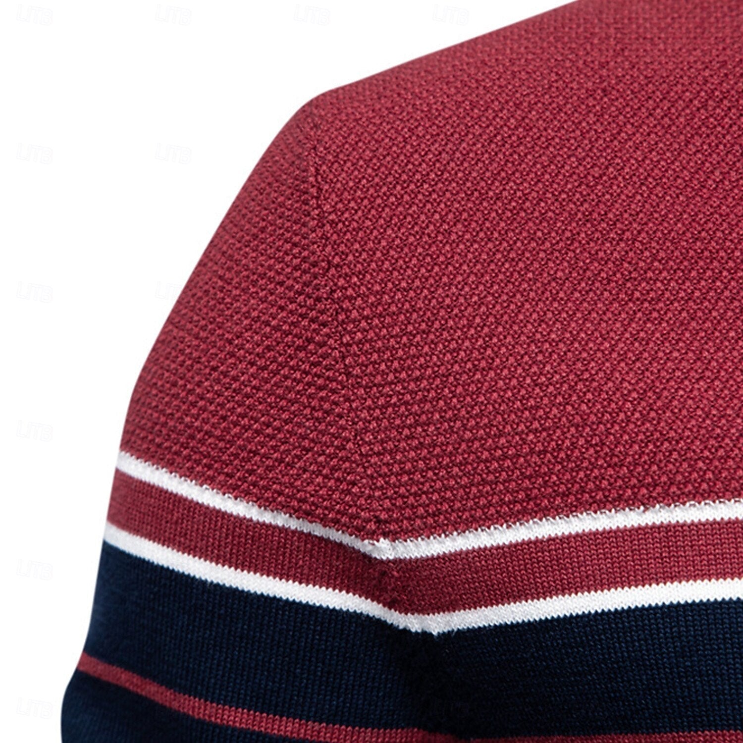 Griffin Men's Striped Crew Neck Sweater