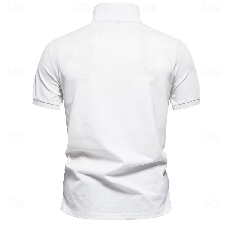 Elias Men's Floral Knit Polo Shirt