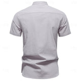 Jasper Cotton Band Collar Shirt