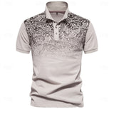 Elias Men's Floral Knit Polo Shirt