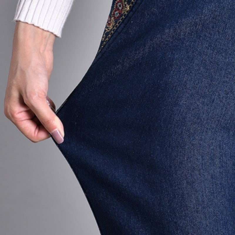 Munira Stretch Pull-On Denim Jeans – Elastic Waist Everyday Denim