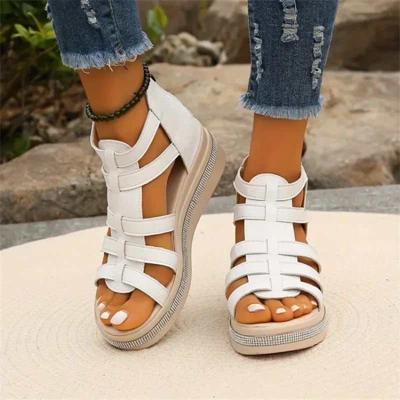 Luca Women's Summer Rhinestone Wedge Sandals