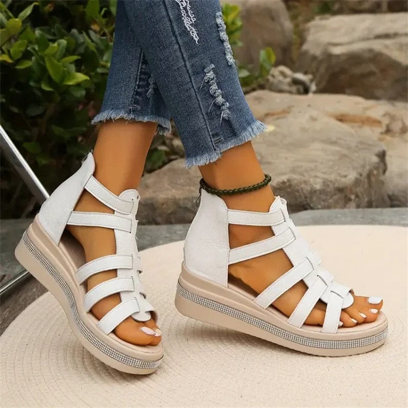 Luca Women's Summer Rhinestone Wedge Sandals