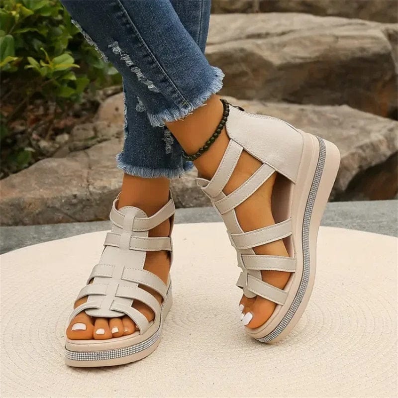 Luca Women's Summer Rhinestone Wedge Sandals