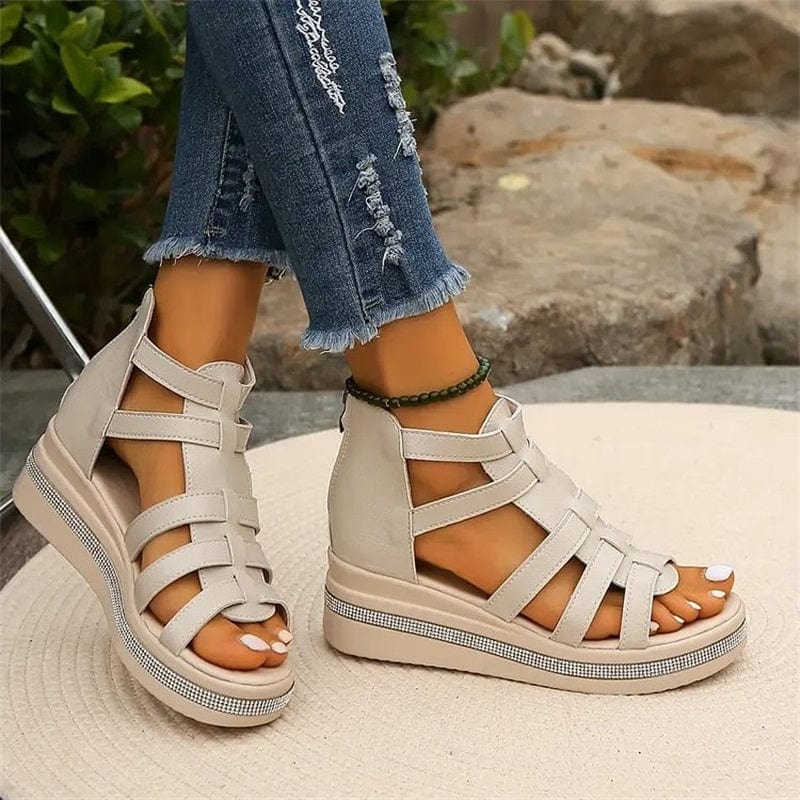Luca Women's Summer Rhinestone Wedge Sandals