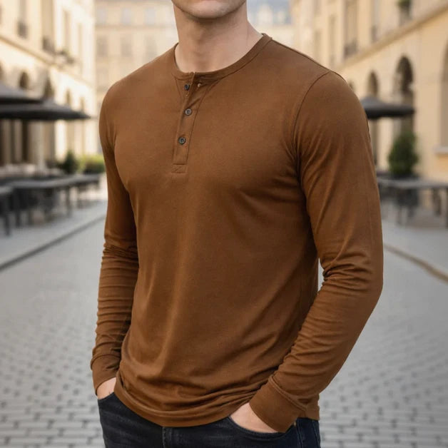 Calloway Long Sleeve Henley – Versatile Casual Top