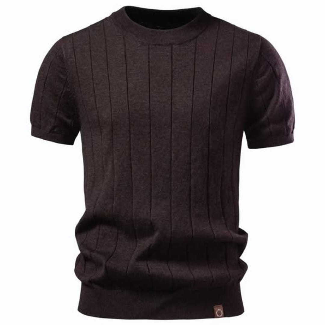 Harold Premium Cotton T-Shirt — Breathable Lightweight Textured Casual Shirt