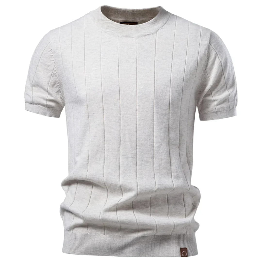 Harold Premium Cotton T-Shirt — Breathable Lightweight Textured Casual Shirt
