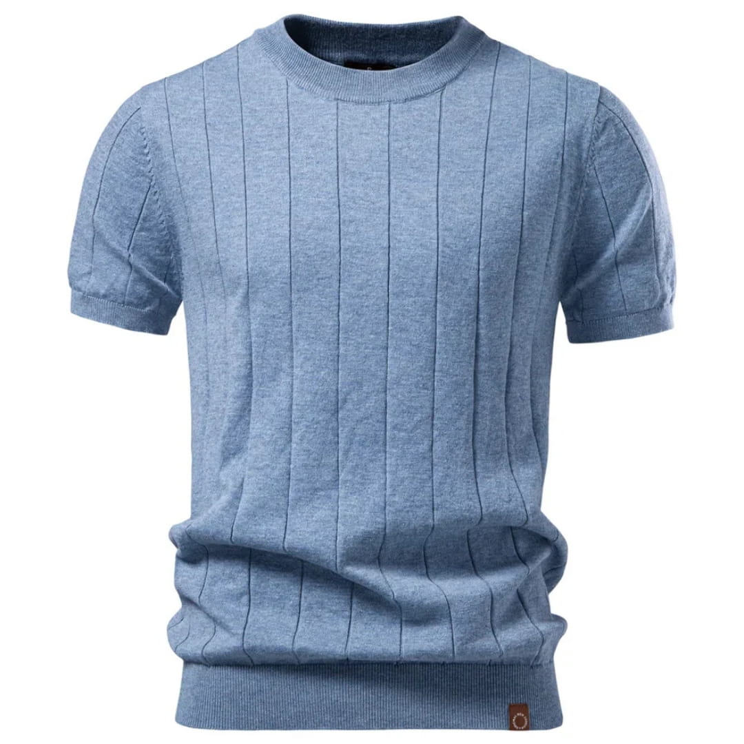 Harold Premium Cotton T-Shirt — Breathable Lightweight Textured Casual Shirt
