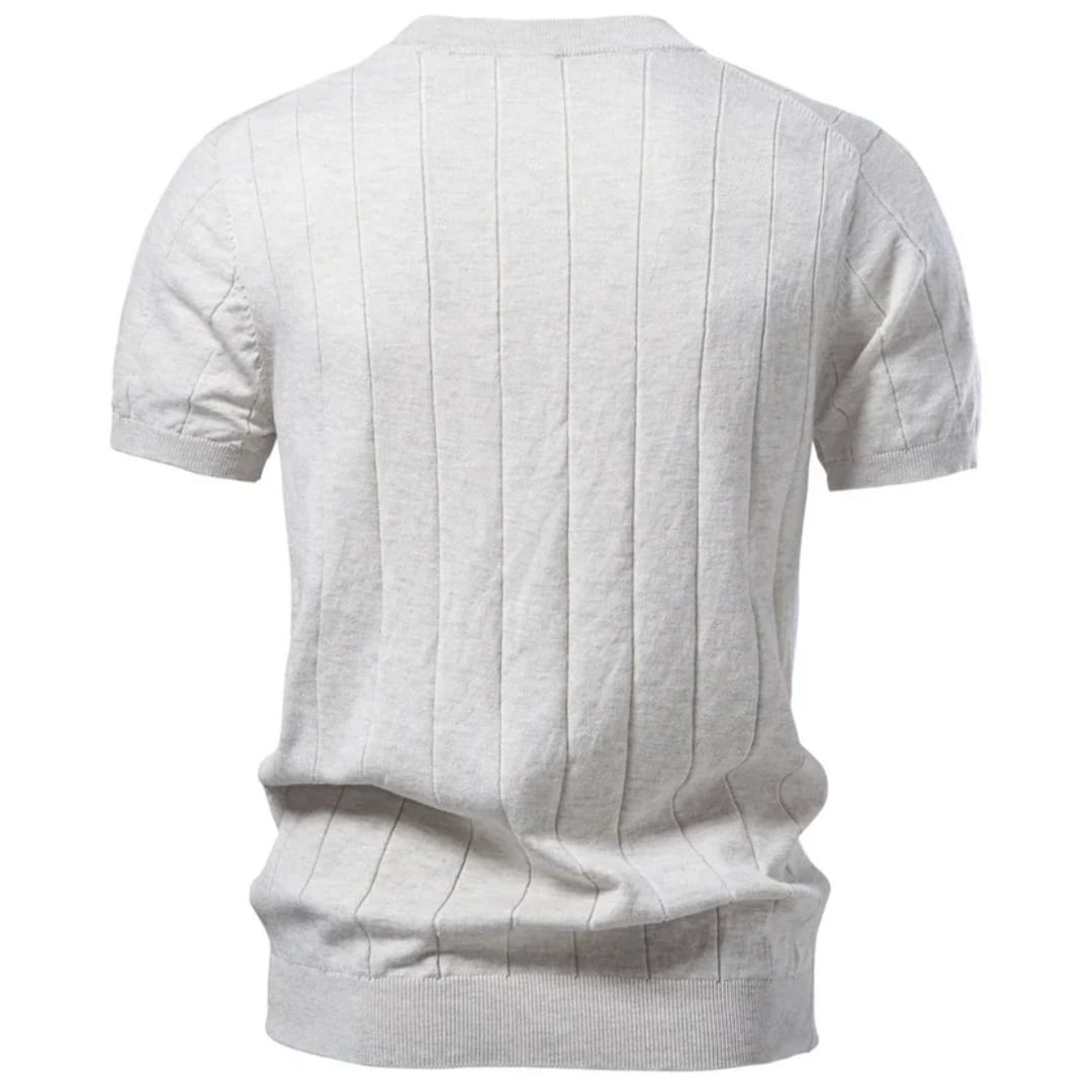 Harold Premium Cotton T-Shirt — Breathable Lightweight Textured Casual Shirt