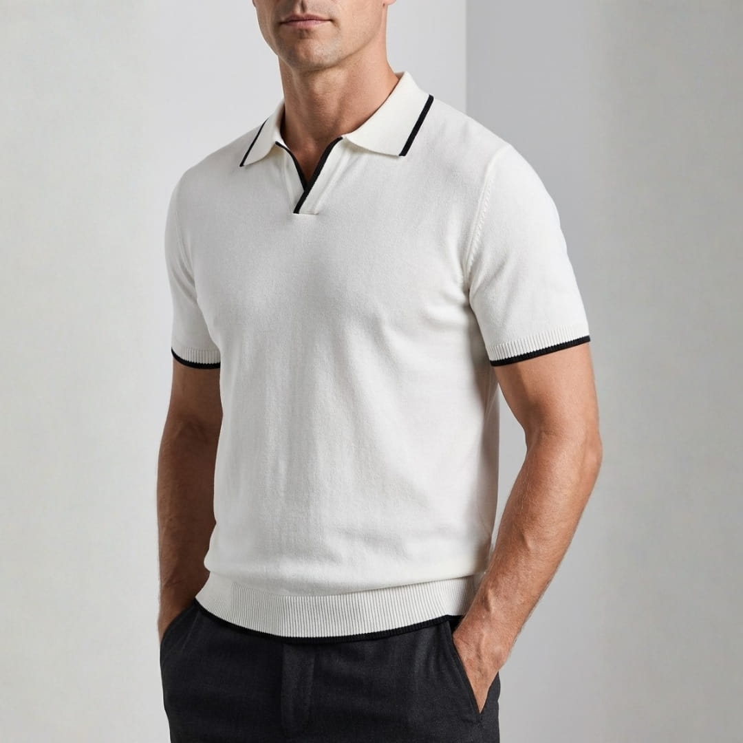 Dominic Tailored Polo Shirt — Premium Breathable Smart Casual Fit
