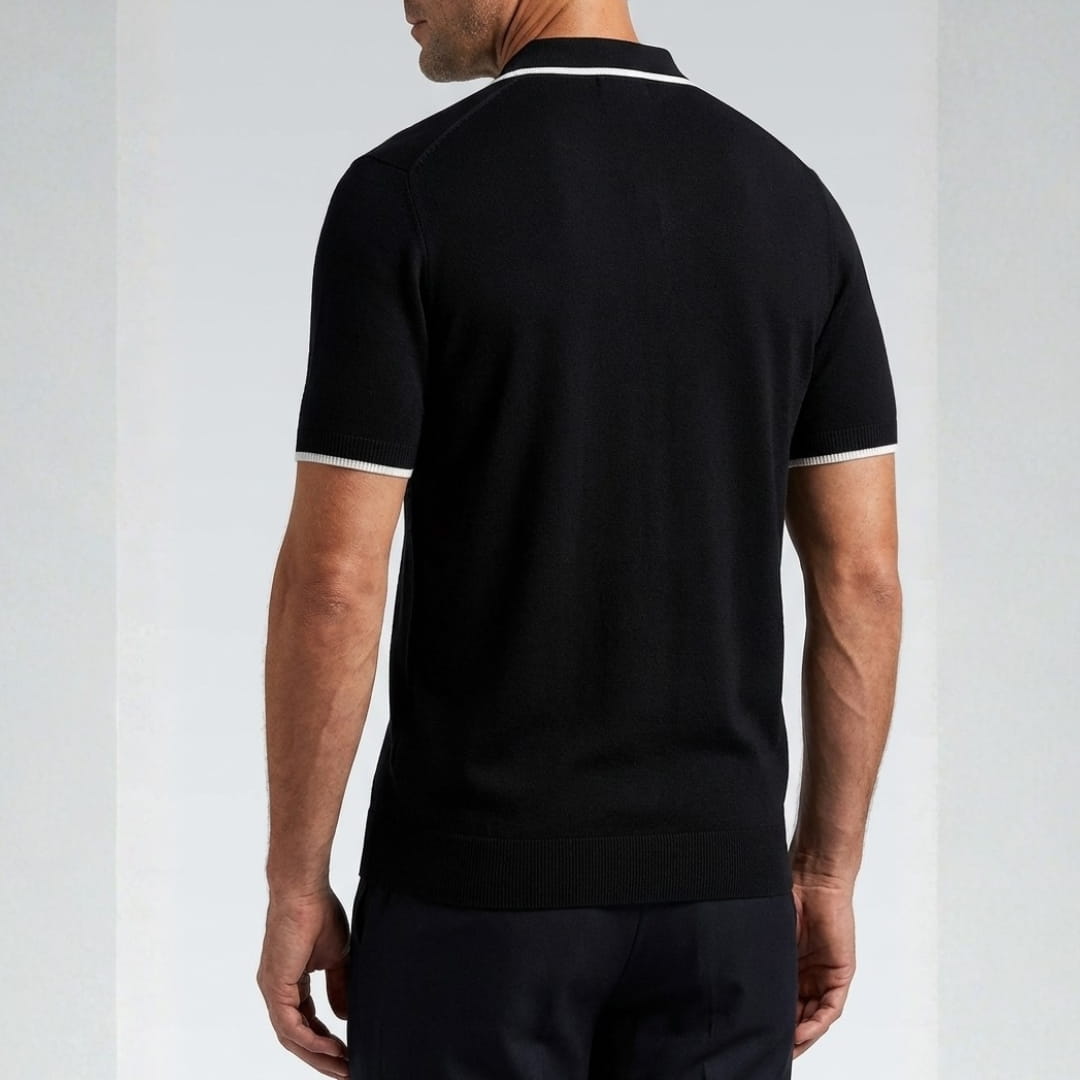 Dominic Tailored Polo Shirt — Premium Breathable Smart Casual Fit