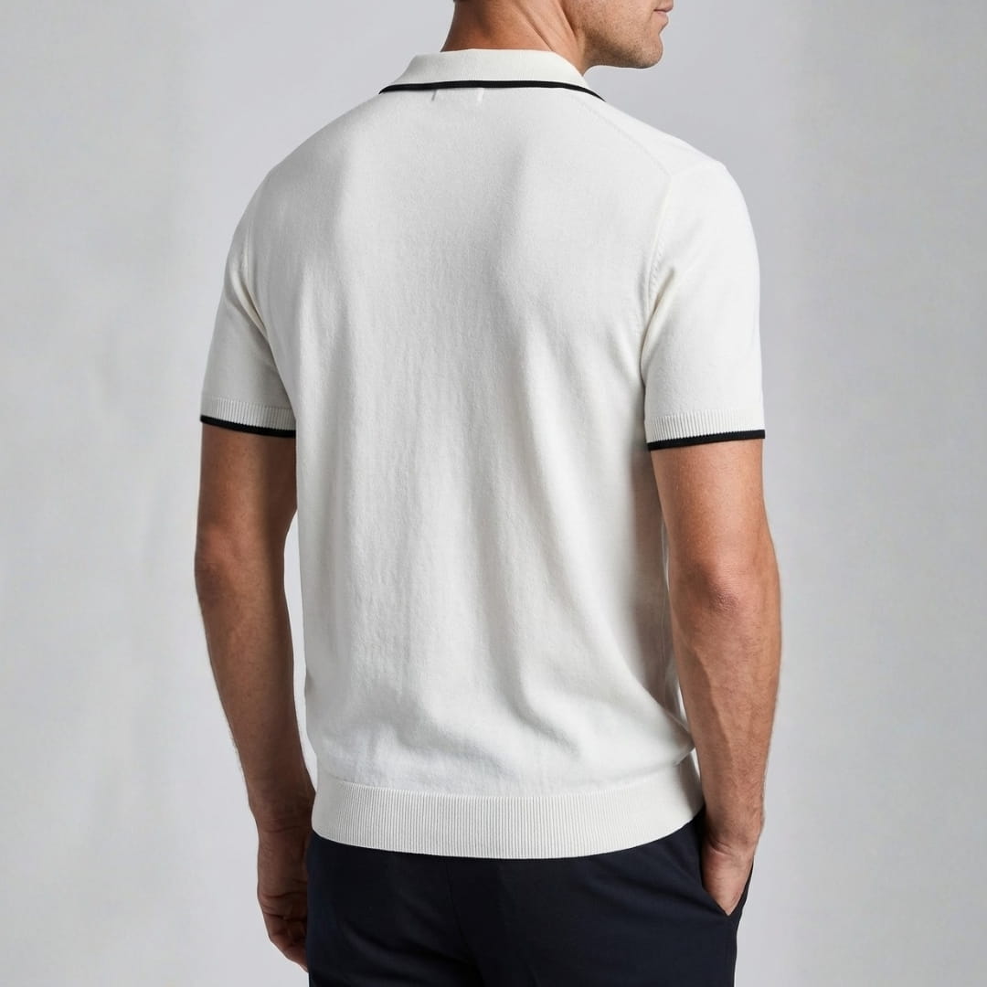 Dominic Tailored Polo Shirt — Premium Breathable Smart Casual Fit
