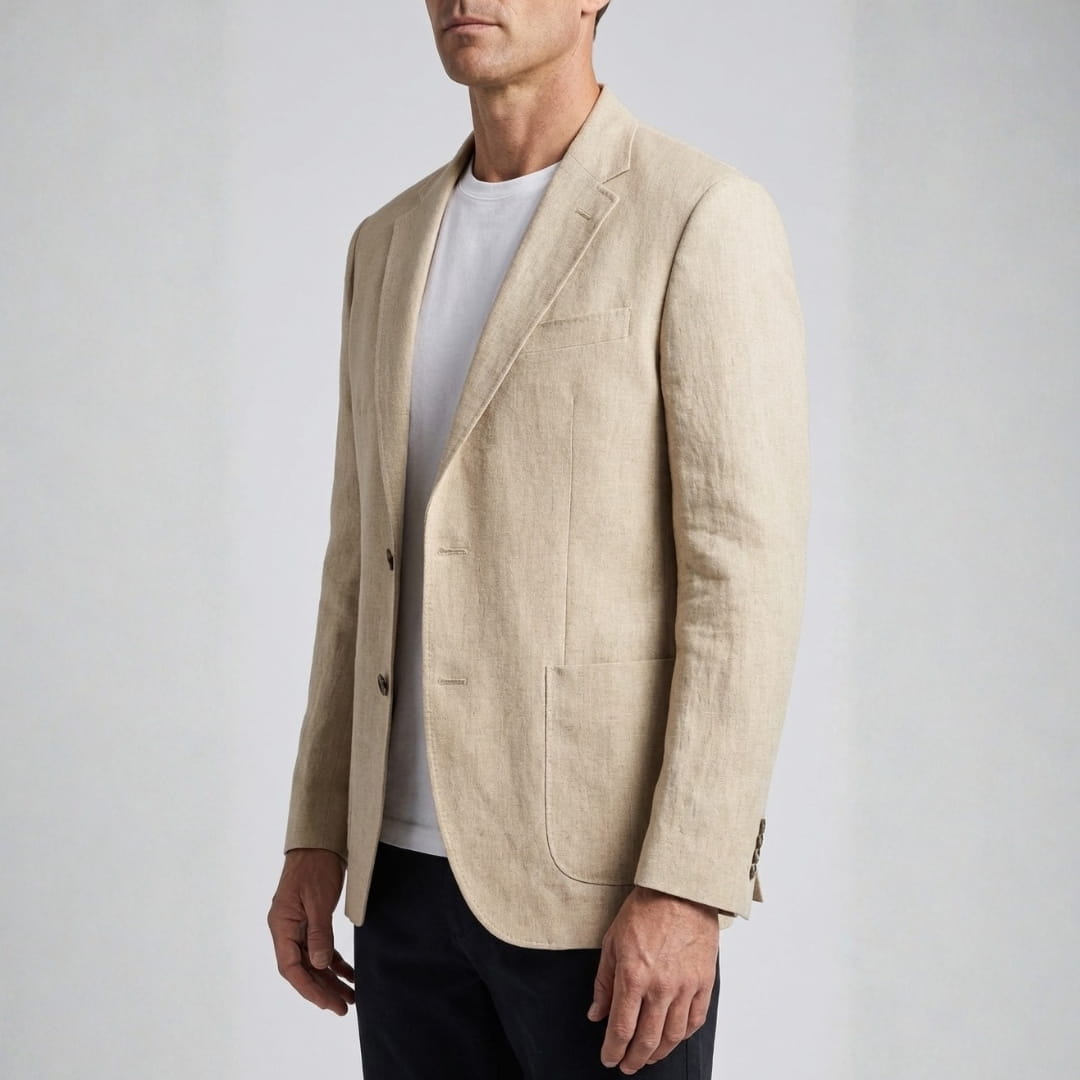 Giuseppe Linen Blazer — Breathable Tailored Casual Summer Jacket